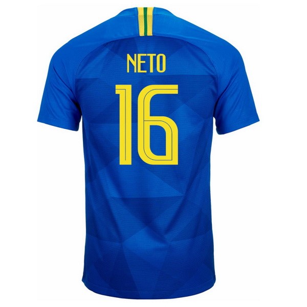 Camiseta Brasil 2ª Neto 2018 Azul